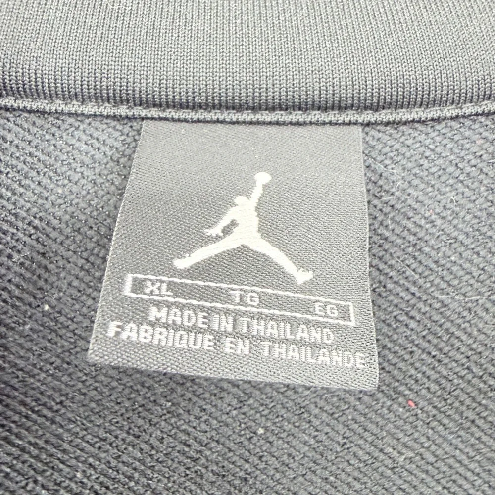 Jordan Mens XL Black White Full Zip Track Jacket Jumpman Logo‎ Y2K Streetwear